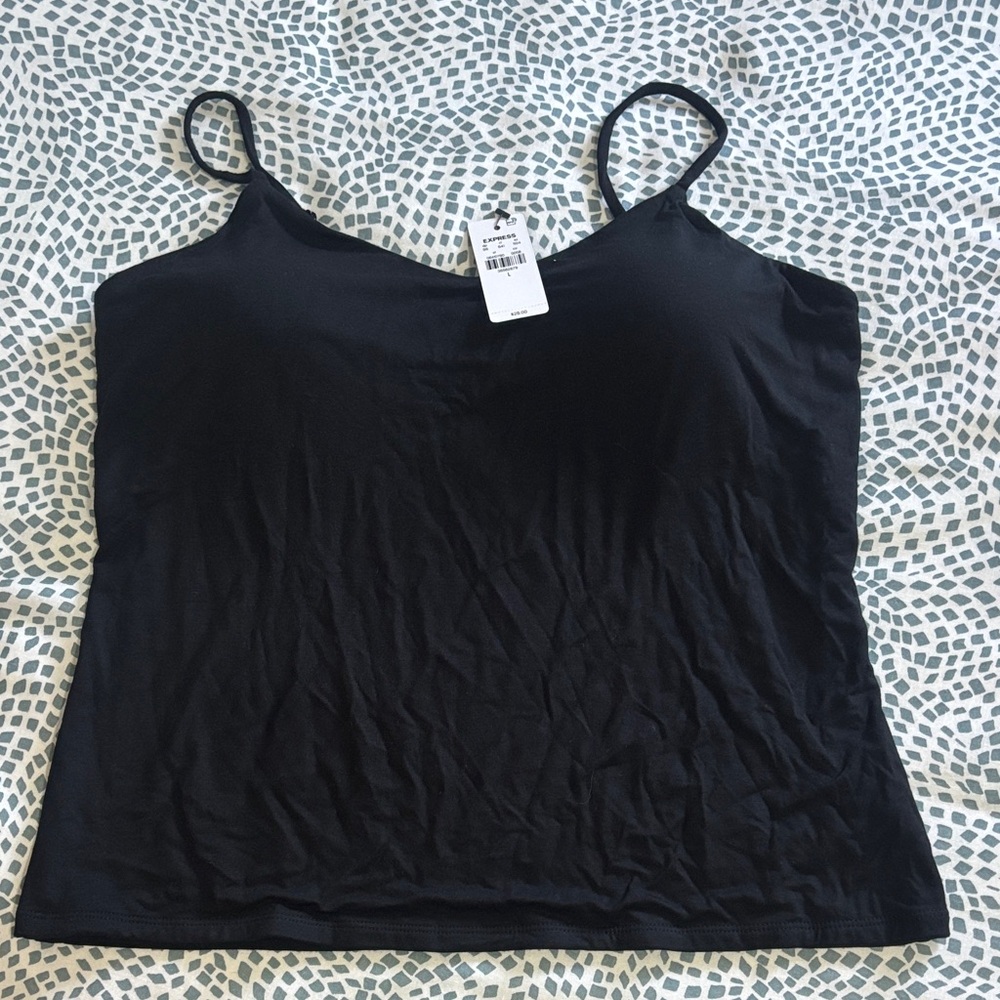 Express Black Women's Spaghetti Strap Cami Tank Top